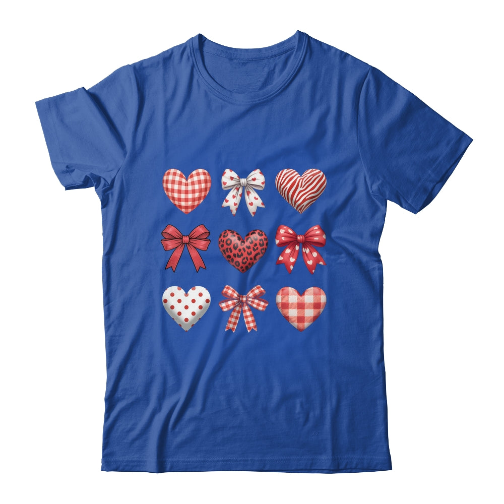 Valentines Hearts Leopard Coquette Bow Daughter Women Girls Shirt & Tank Top | teecentury