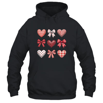 Valentines Hearts Leopard Coquette Bow Daughter Women Girls Shirt & Tank Top | teecentury