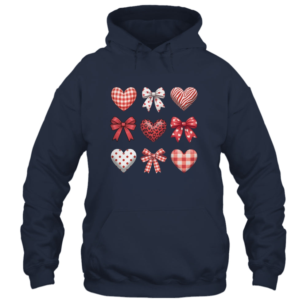 Valentines Hearts Leopard Coquette Bow Daughter Women Girls Shirt & Tank Top | teecentury