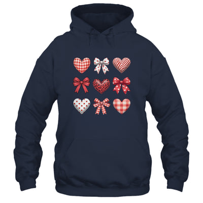 Valentines Hearts Leopard Coquette Bow Daughter Women Girls Shirt & Tank Top | teecentury