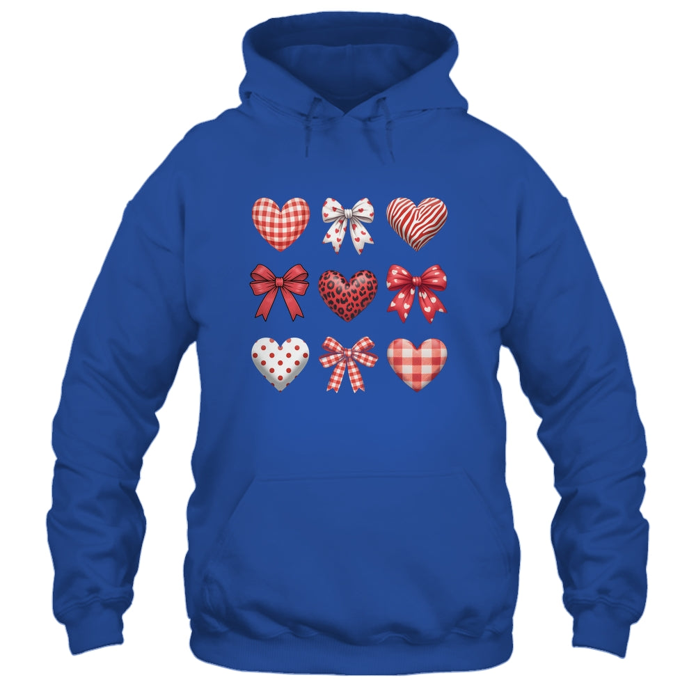 Valentines Hearts Leopard Coquette Bow Daughter Women Girls Shirt & Tank Top | teecentury