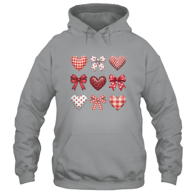 Valentines Hearts Leopard Coquette Bow Daughter Women Girls Shirt & Tank Top | teecentury