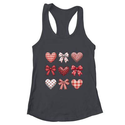 Valentines Hearts Leopard Coquette Bow Daughter Women Girls Shirt & Tank Top | teecentury