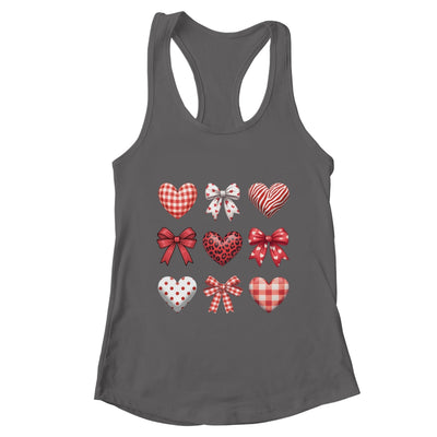 Valentines Hearts Leopard Coquette Bow Daughter Women Girls Shirt & Tank Top | teecentury
