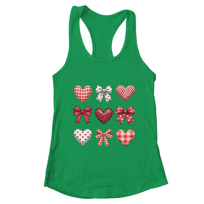 Valentines Hearts Leopard Coquette Bow Daughter Women Girls Shirt & Tank Top | teecentury