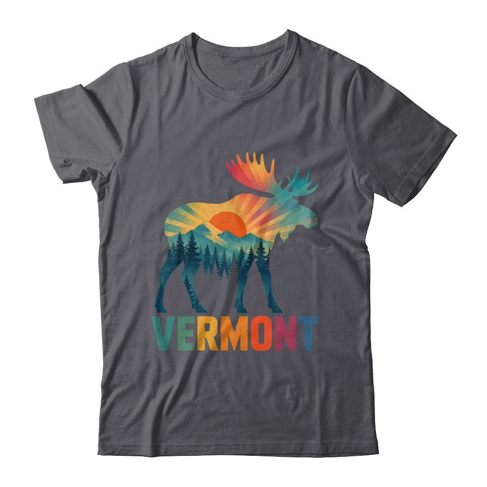 Vermont New England Vintage Pride Moose Nature Hiking Shirt & Tank Top | teecentury