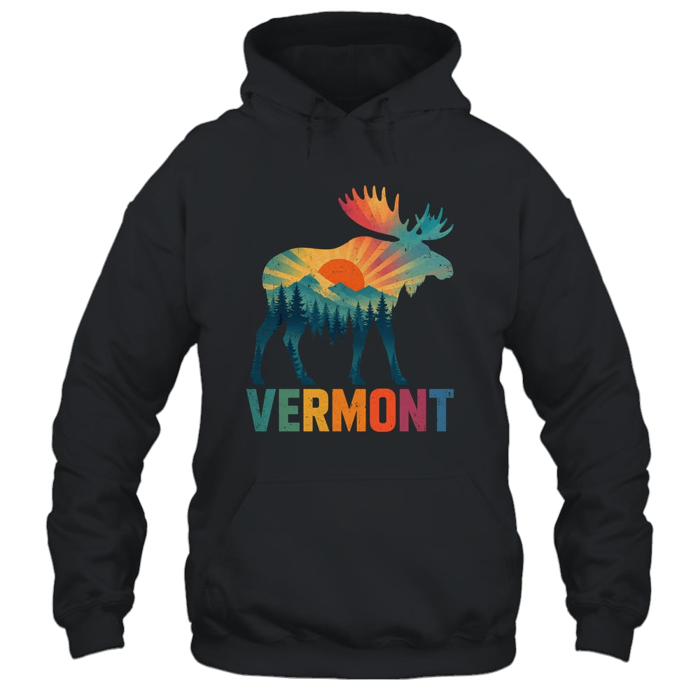 Vermont New England Vintage Pride Moose Nature Hiking Shirt & Tank Top | teecentury