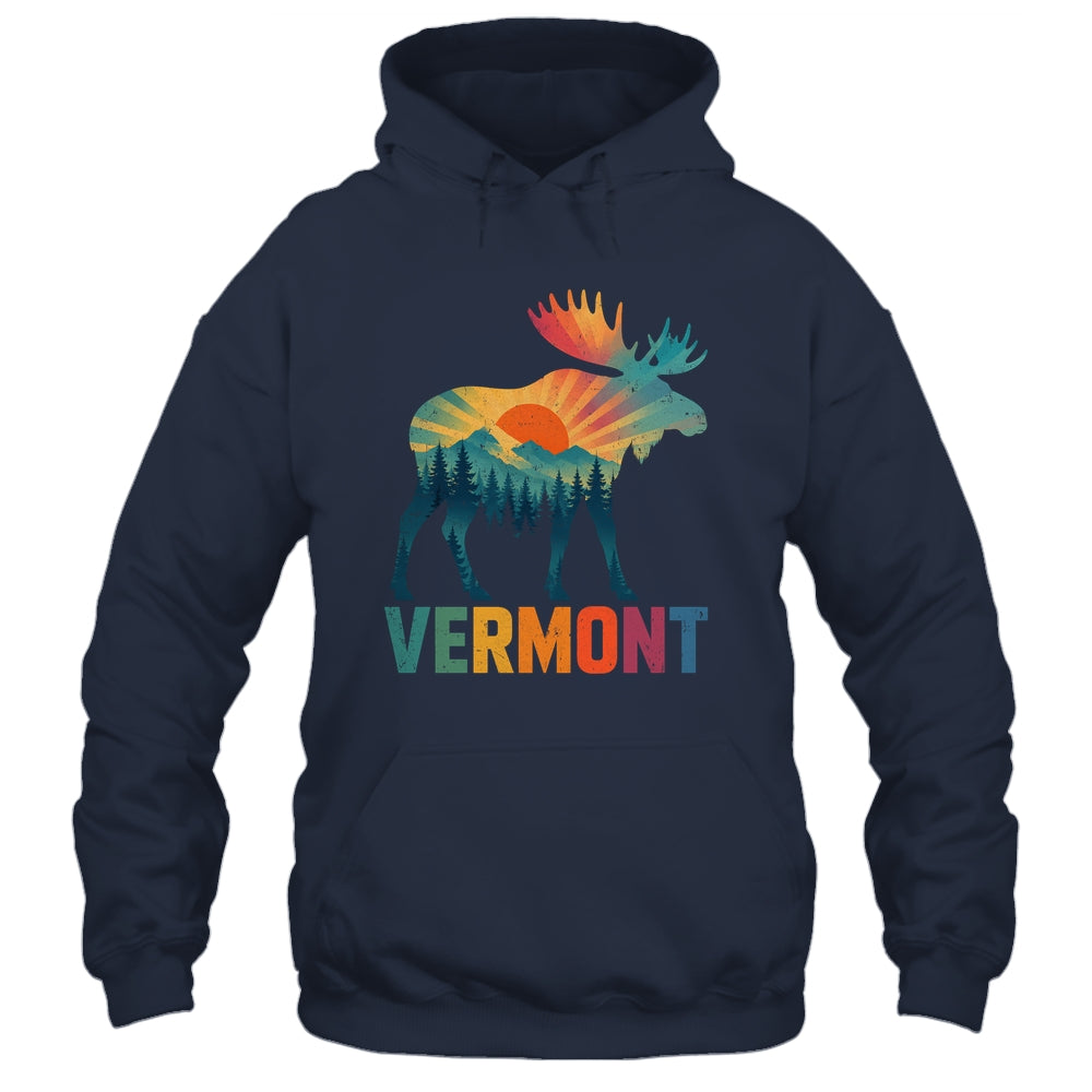 Vermont New England Vintage Pride Moose Nature Hiking Shirt & Tank Top | teecentury