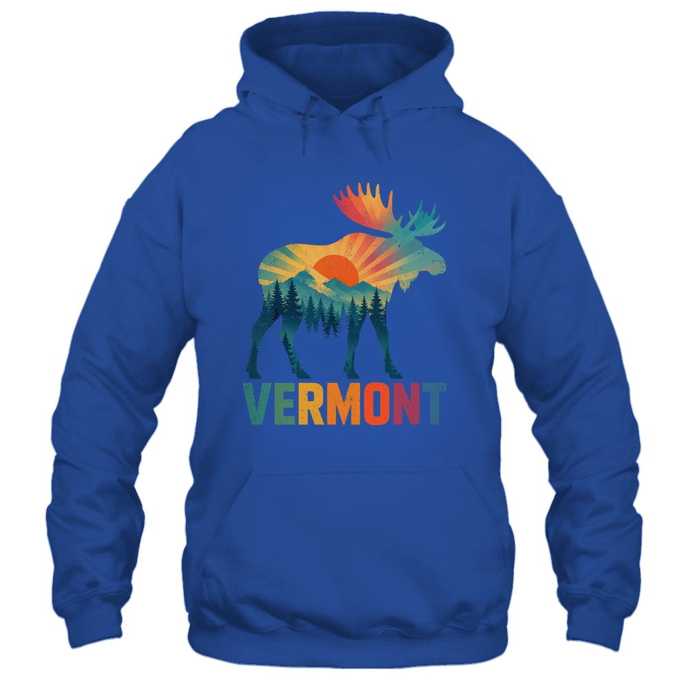 Vermont New England Vintage Pride Moose Nature Hiking Shirt & Tank Top | teecentury