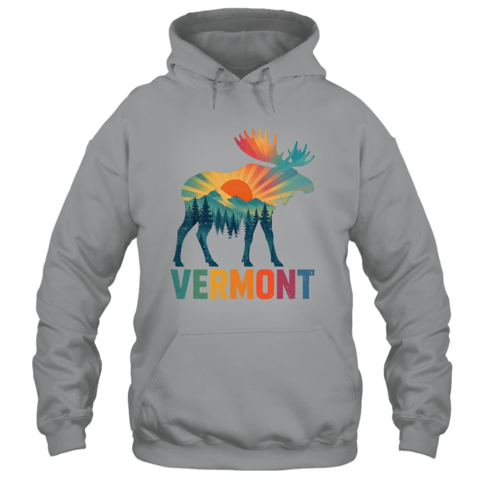 Vermont New England Vintage Pride Moose Nature Hiking Shirt & Tank Top | teecentury
