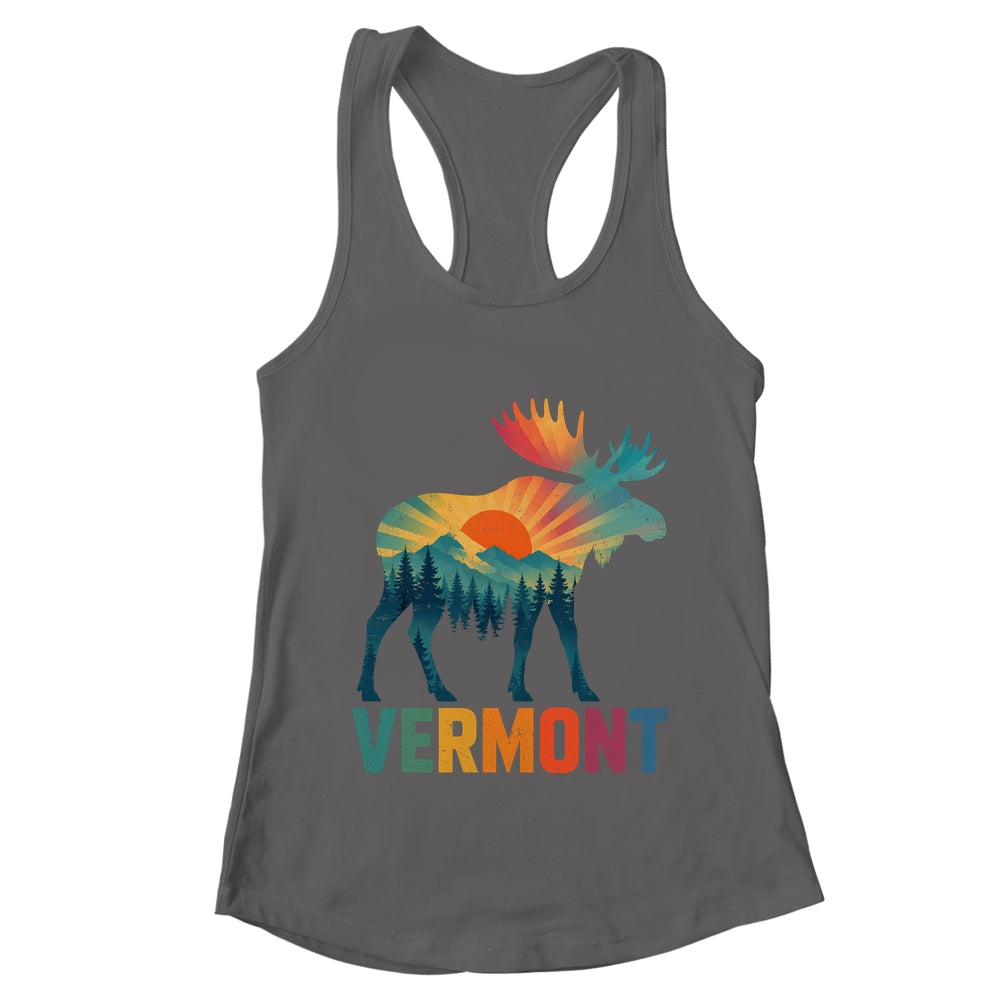 Vermont New England Vintage Pride Moose Nature Hiking Shirt & Tank Top | teecentury