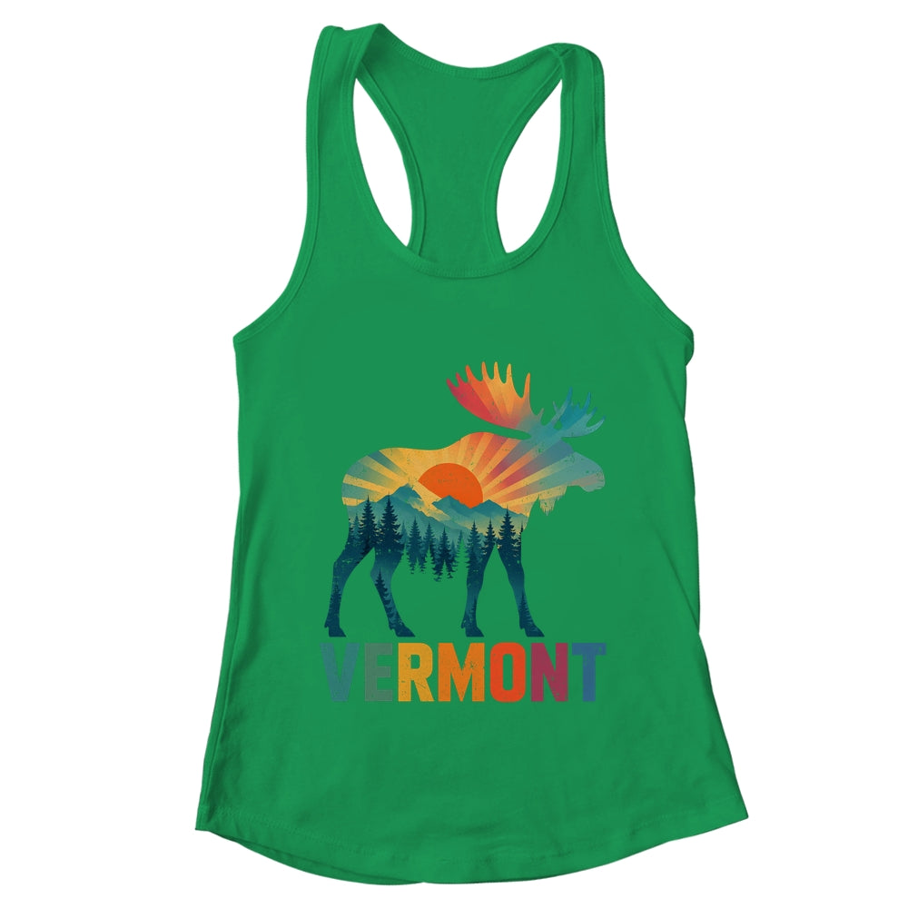Vermont New England Vintage Pride Moose Nature Hiking Shirt & Tank Top | teecentury