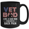 Vet Bod Like A Dad Bod But With More Back Pain US Flag Mug | teecentury