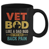 Vet Bod Like Dad Bod But More Back Pain Retro Vintage Mug | teecentury