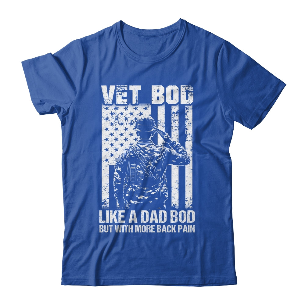 Vet Bod Like Dad Bod But More Back Pain Vintage Flag Shirt & Hoodie | teecentury