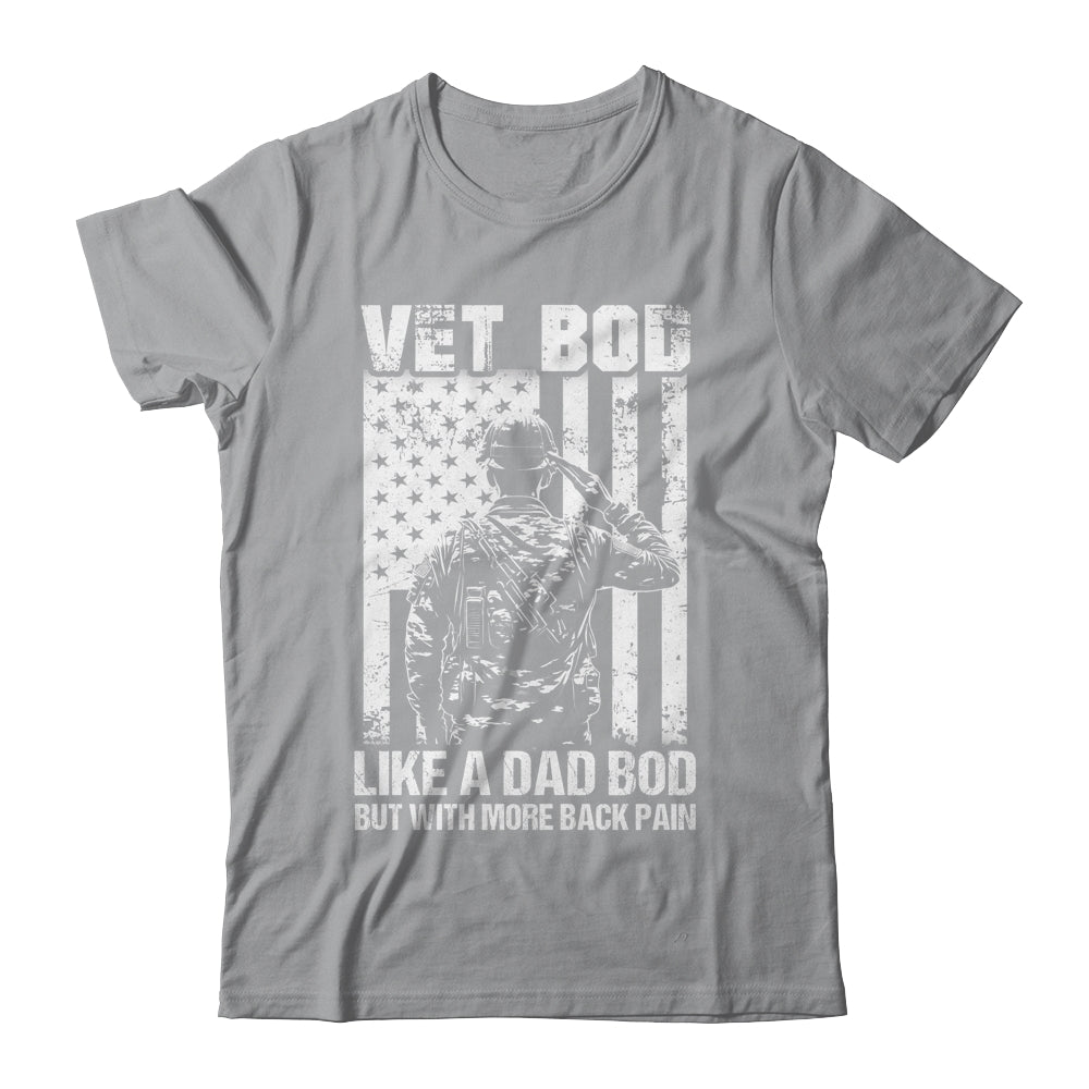 Vet Bod Like Dad Bod But More Back Pain Vintage Flag Shirt & Hoodie | teecentury