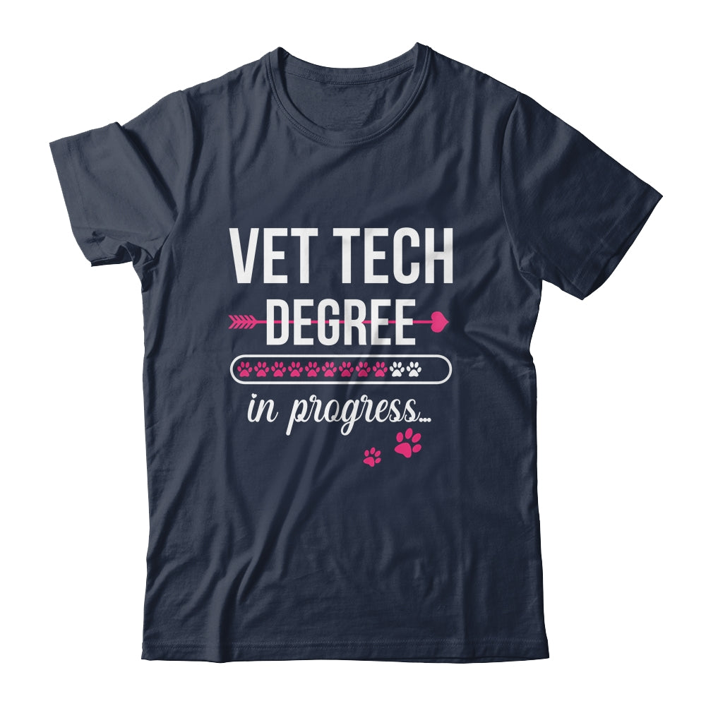 Vet Tech Degree In Progress For Veterinary Students Shirt & Tank Top | teecentury