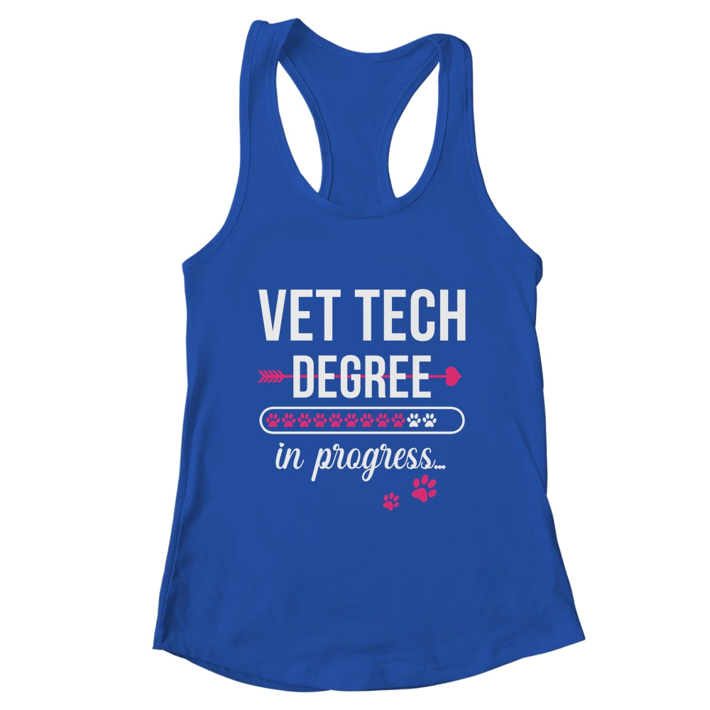 Vet Tech Degree In Progress For Veterinary Students Shirt & Tank Top | teecentury