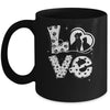 Vet Tech Love Animals Veterinarian Tech Distressed Mug | teecentury