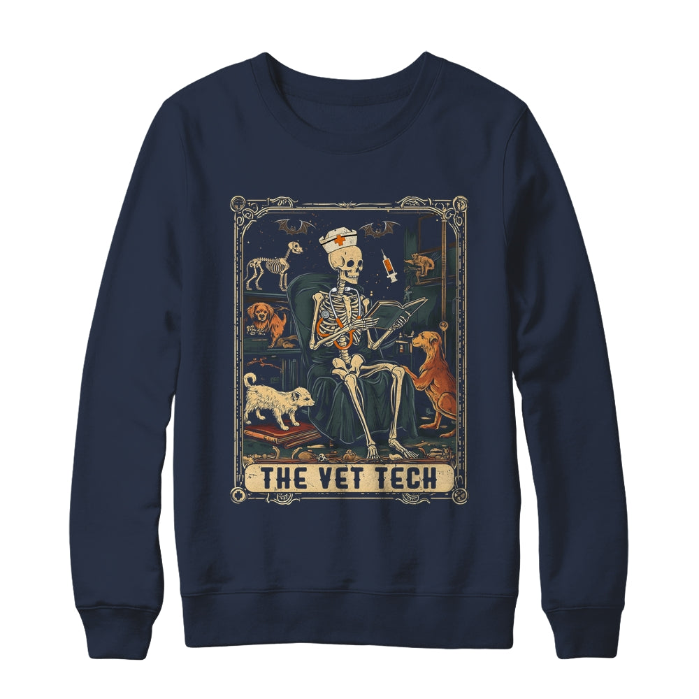 Veterinary Medicine Skeleton Tarot Vet Halloween Vet Staff Shirt & Sweatshirt | teecentury