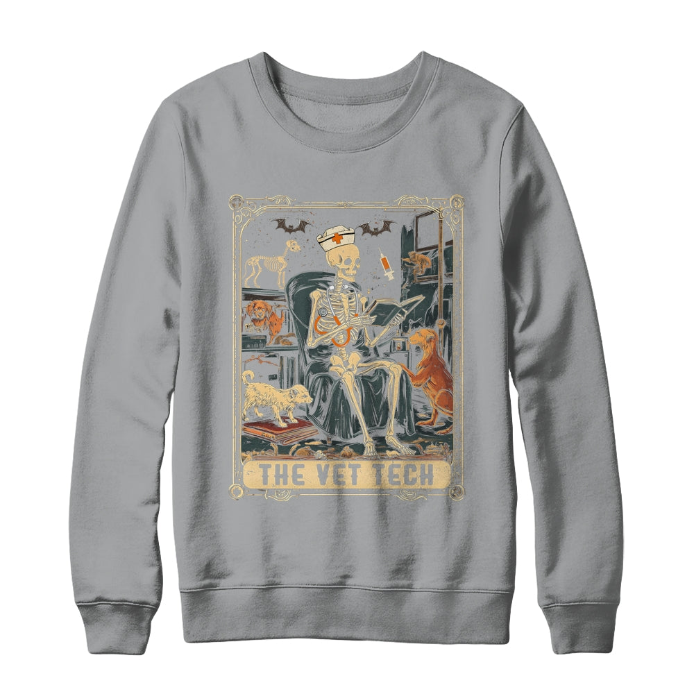 Veterinary Medicine Skeleton Tarot Vet Halloween Vet Staff Shirt & Sweatshirt | teecentury