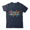 Veterinary Medicine Vet Med Staff Veterinarian Groovy Shirt & Tank Top | teecentury