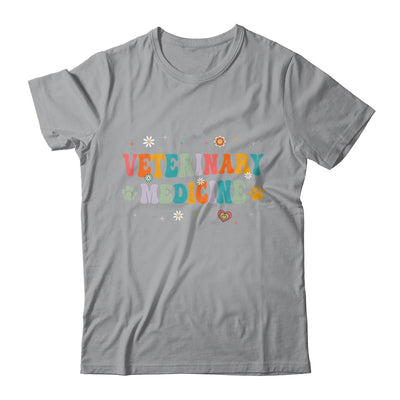 Veterinary Medicine Vet Med Staff Veterinarian Groovy Shirt & Tank Top | teecentury