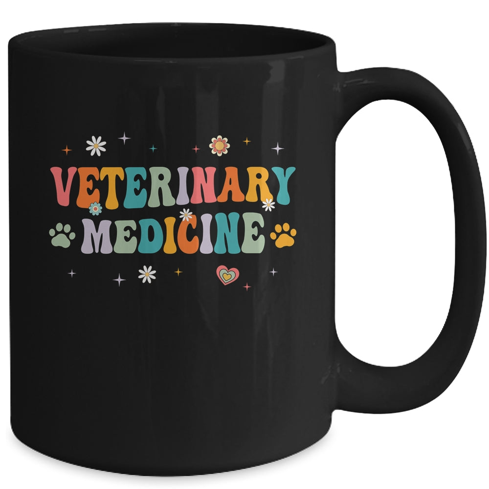 Veterinary Medicine Vet Med Staff Veterinarian Groovy Mug | teecentury
