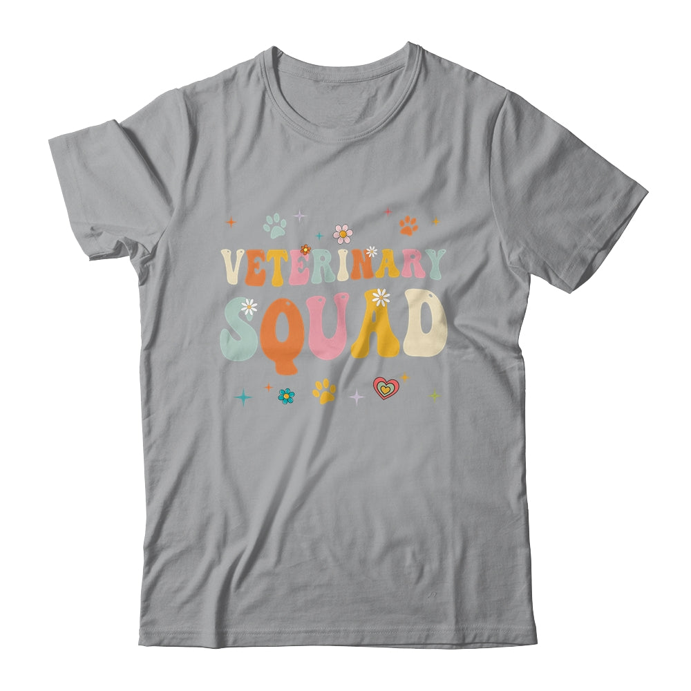 Veterinary Squad Vet Tech Symbol Veterinary Assistant Groovy Shirt & Tank Top | teecentury