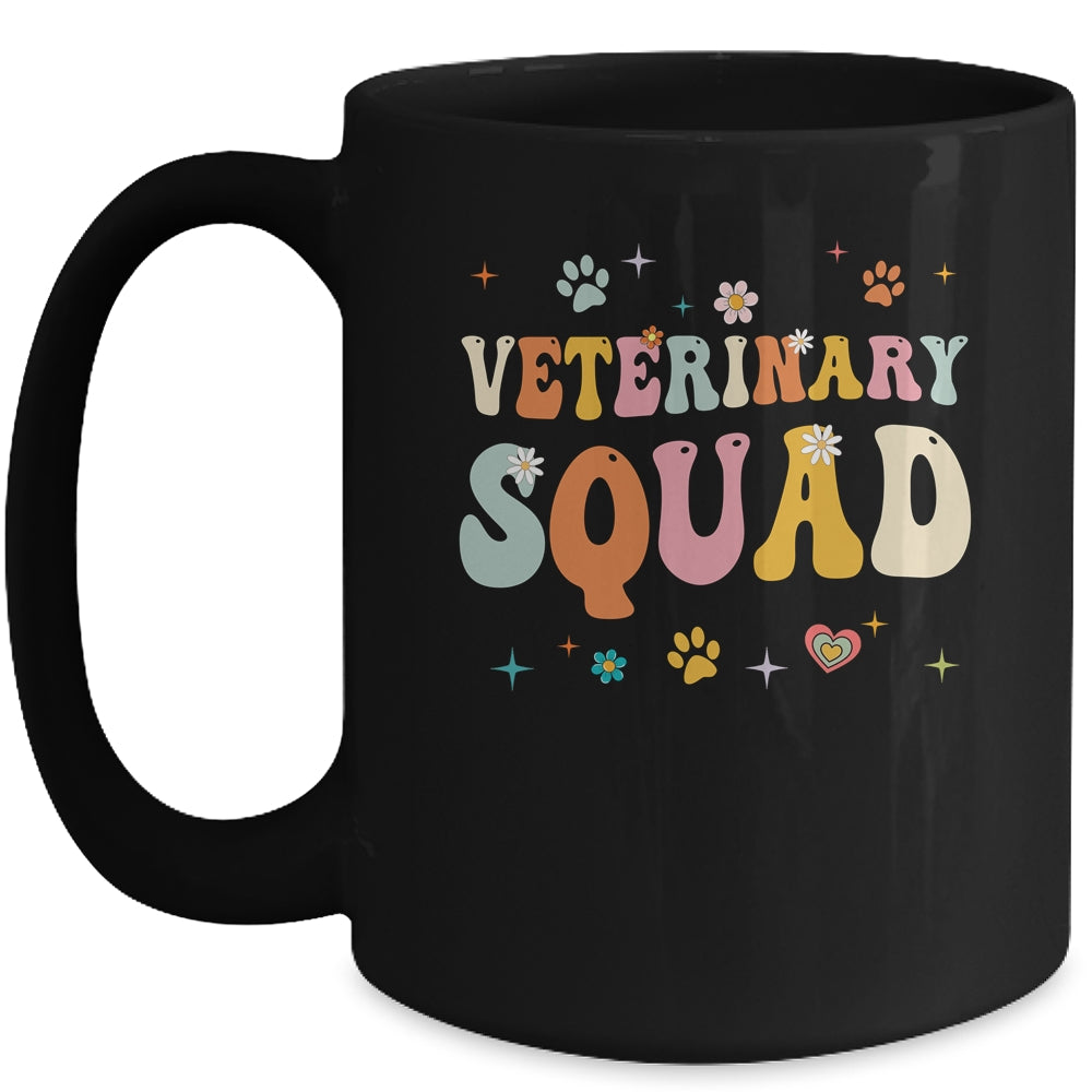 Veterinary Squad Vet Tech Symbol Veterinary Assistant Groovy Mug | teecentury