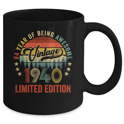 Vintage 1940 Limited Edition 84 Year Old 84th Birthday Mug | teecentury
