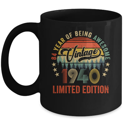Vintage 1940 Limited Edition 84 Year Old 84th Birthday Mug | teecentury
