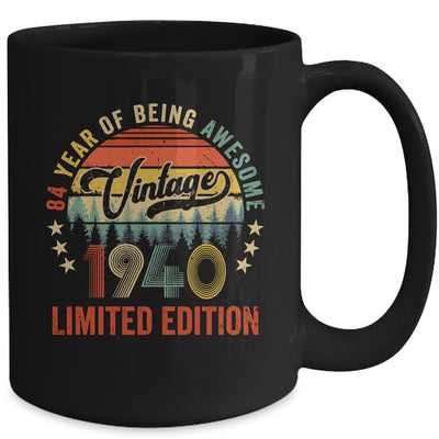 Vintage 1940 Limited Edition 84 Year Old 84th Birthday Mug | teecentury