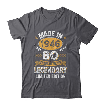 Vintage 1946 80 Years Old Birthday 80th Birthday Men Women Shirt & Hoodie | teecentury