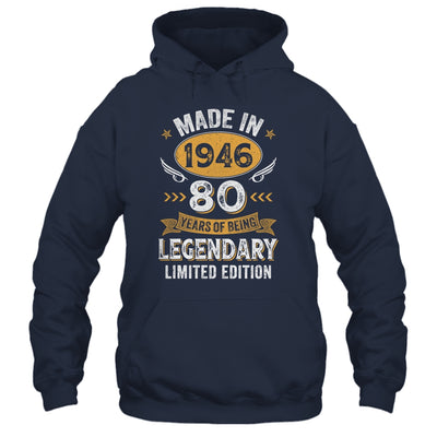 Vintage 1946 80 Years Old Birthday 80th Birthday Men Women Shirt & Hoodie | teecentury