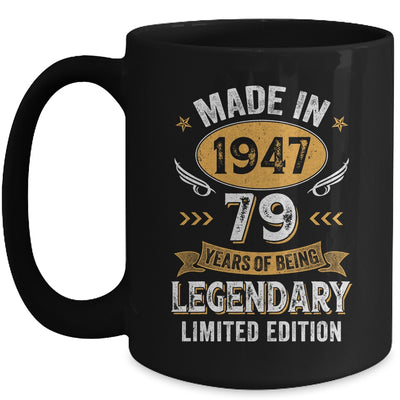 Vintage 1947 79 Years Old Birthday 79th Birthday Men Women Mug | teecentury