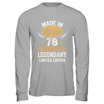 Vintage 1948 78 Years Old Birthday 78th Birthday Men Women Shirt & Hoodie | teecentury