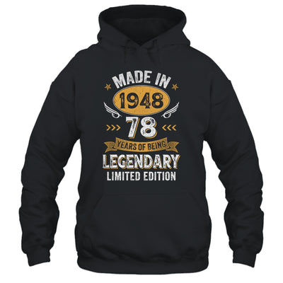 Vintage 1948 78 Years Old Birthday 78th Birthday Men Women Shirt & Hoodie | teecentury
