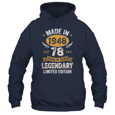 Vintage 1948 78 Years Old Birthday 78th Birthday Men Women Shirt & Hoodie | teecentury