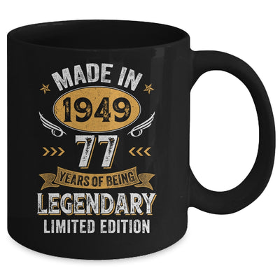 Vintage 1949 77 Years Old Birthday 77th Birthday Men Women Mug | teecentury