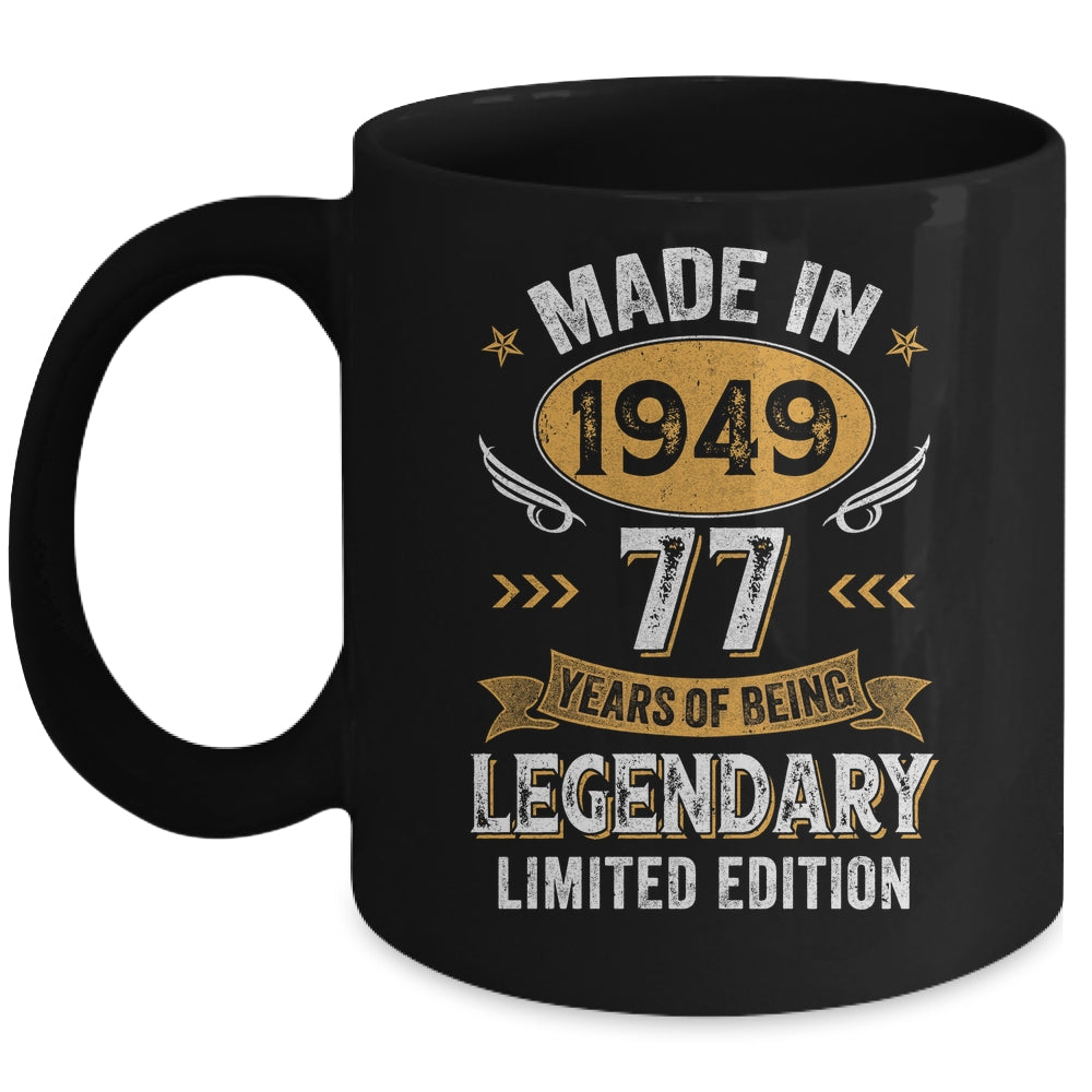 Vintage 1949 77 Years Old Birthday 77th Birthday Men Women Mug | teecentury