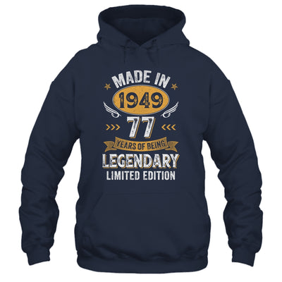 Vintage 1949 77 Years Old Birthday 77th Birthday Men Women Shirt & Hoodie | teecentury