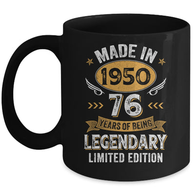Vintage 1950 76 Years Old Birthday 76th Birthday Men Women Mug | teecentury