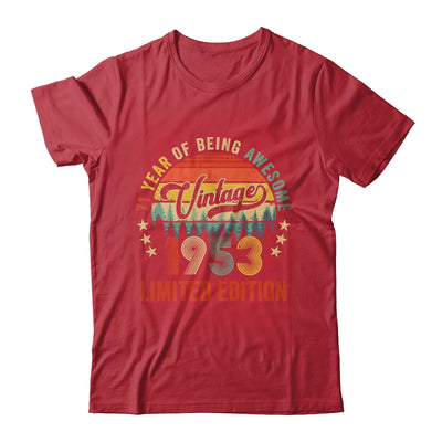 Vintage 1953 Limited Edition 72nd Year Old 72nd Birthday