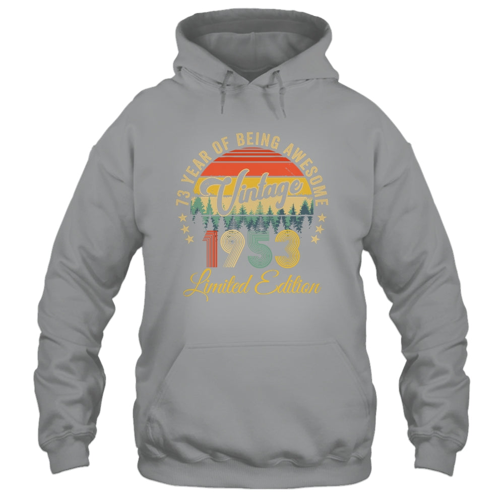 Vintage 1953 Limited Edition 73 Years Old 73rd Birthday Shirt & Hoodie | teecentury