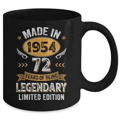Vintage 1954 72 Years Old Birthday 72nd Birthday Men Women Mug | teecentury