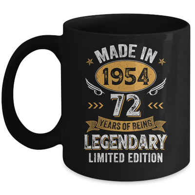 Vintage 1954 72 Years Old Birthday 72nd Birthday Men Women Mug | teecentury