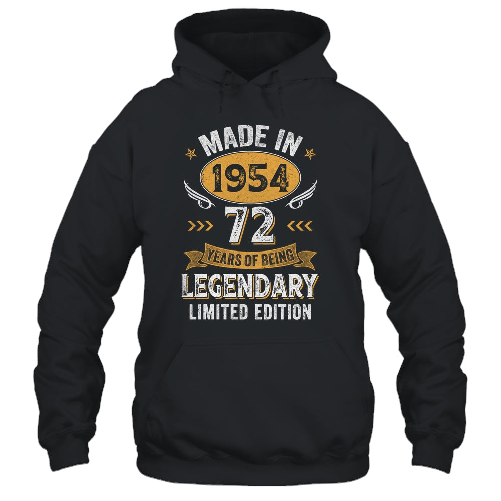 Vintage 1954 72 Years Old Birthday 72nd Birthday Men Women Shirt & Hoodie | teecentury