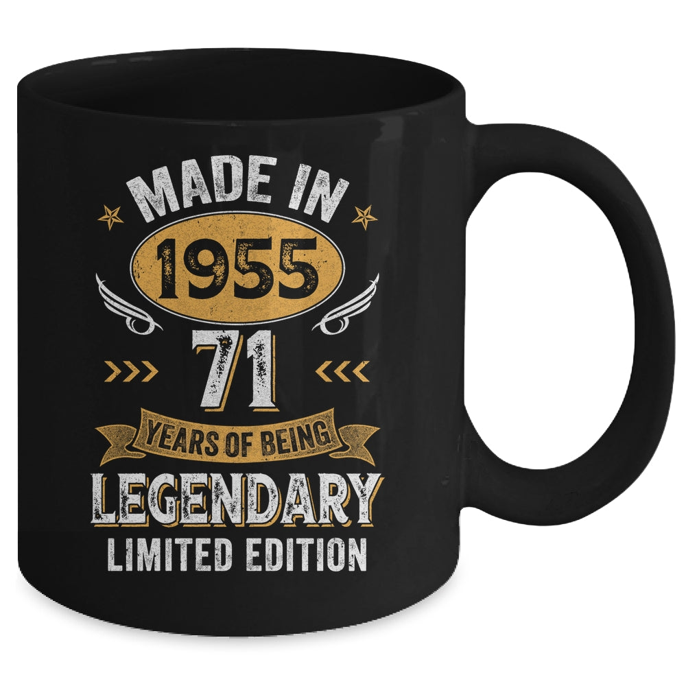 Vintage 1955 71 Years Old Birthday 71st Birthday Men Women Mug | teecentury