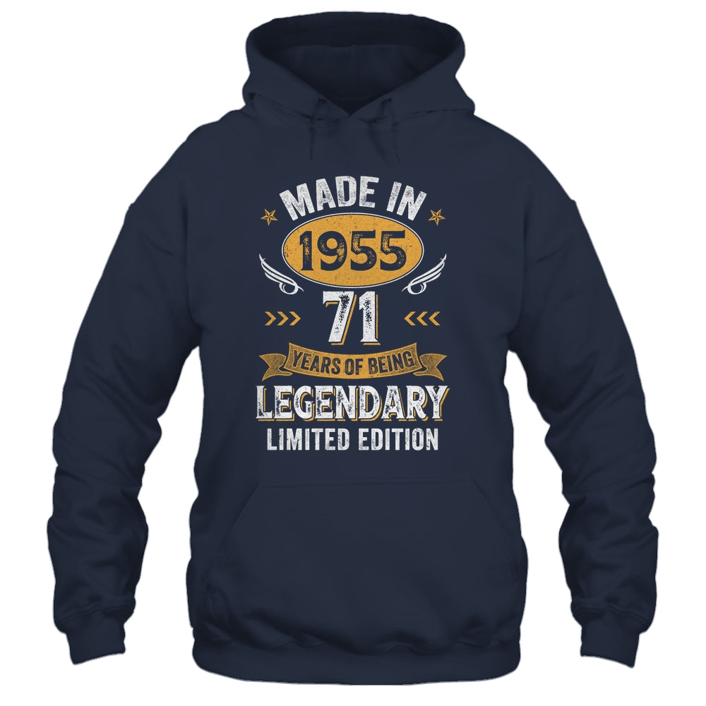 Vintage 1955 71 Years Old Birthday 71st Birthday Men Women Shirt & Hoodie | teecentury
